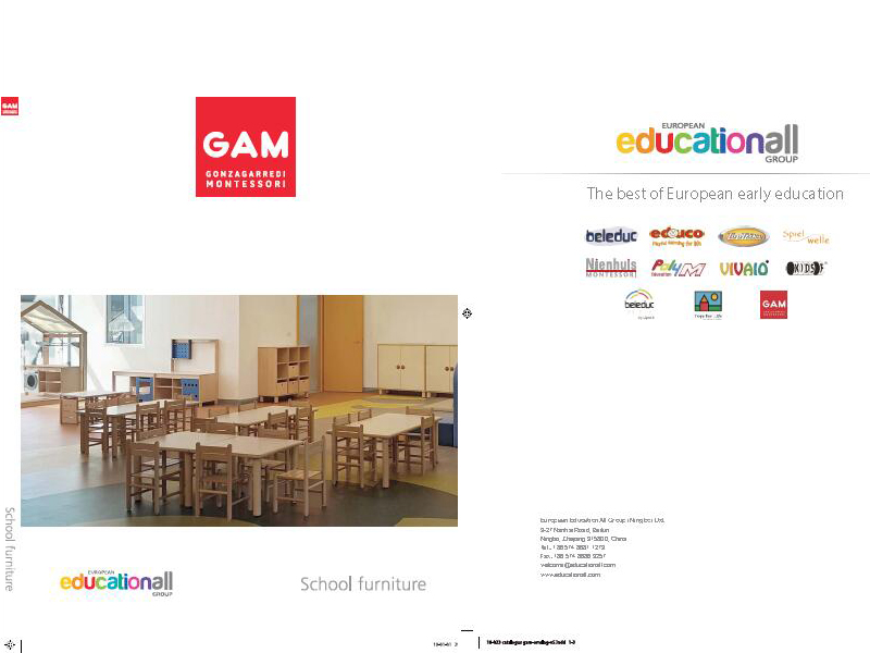 2021 GAM School Furniture Catalogue